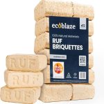 EcoFlame RUF Brikett - Prémium tégla (10 kg)